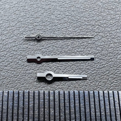 2 Sets Green Lume Modified Dayjust Silver Trim Watch Hands for Miyota 8285