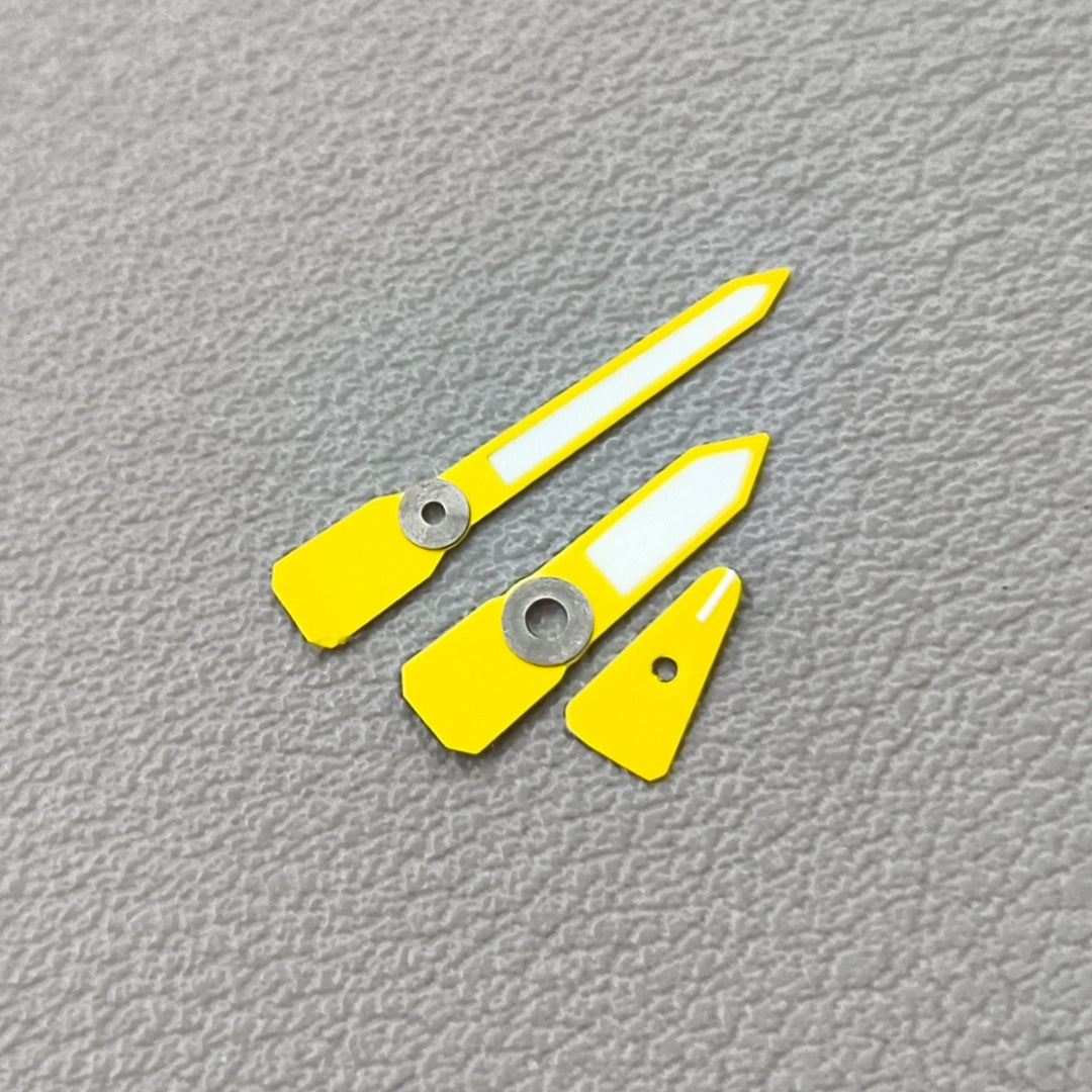 Yellow Painted C3 Luminous Enamel Watch Hands for Casioak GA2100 GAB2110 Watch