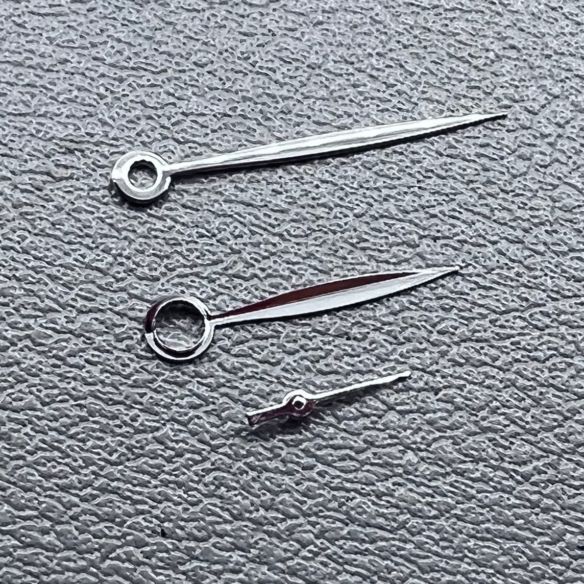 Leaf Shape Silver Willow Watch Hands for Seagull ST3600/ST3621/ETA6497/ETA6498