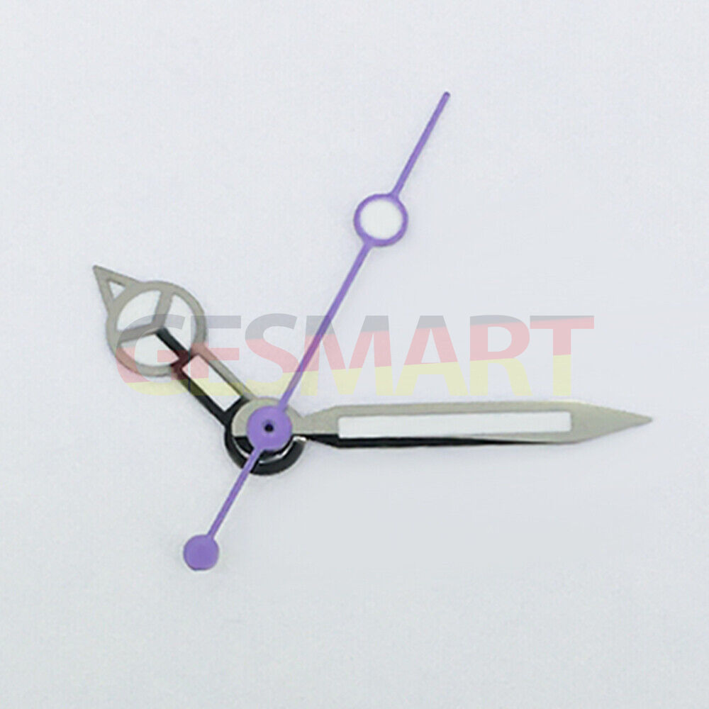 Purple Second Hand Green Luminous Watch Hands for ETA2836/2846/2824 Movement