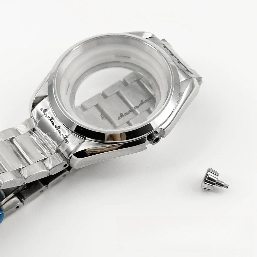 40MM Polish Bezel Watch Case Sapphire for NH34/35 NH36 NH37 NH38 NH39 NH70 NH72
