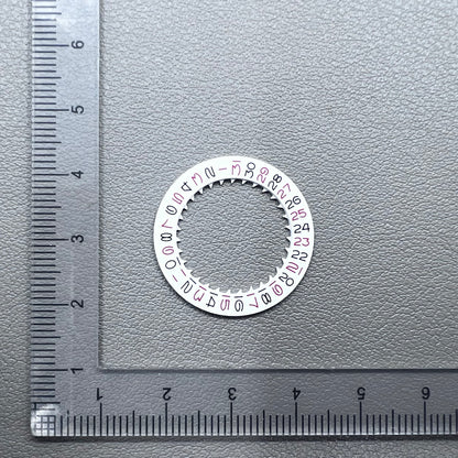 Date Disk Wheel Vintage Red Odd Number for NH35 NH36 Movement