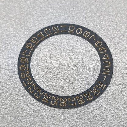 2 PIECES Black Background Golden Character Date Disk Date Wheel for NH35 NH36