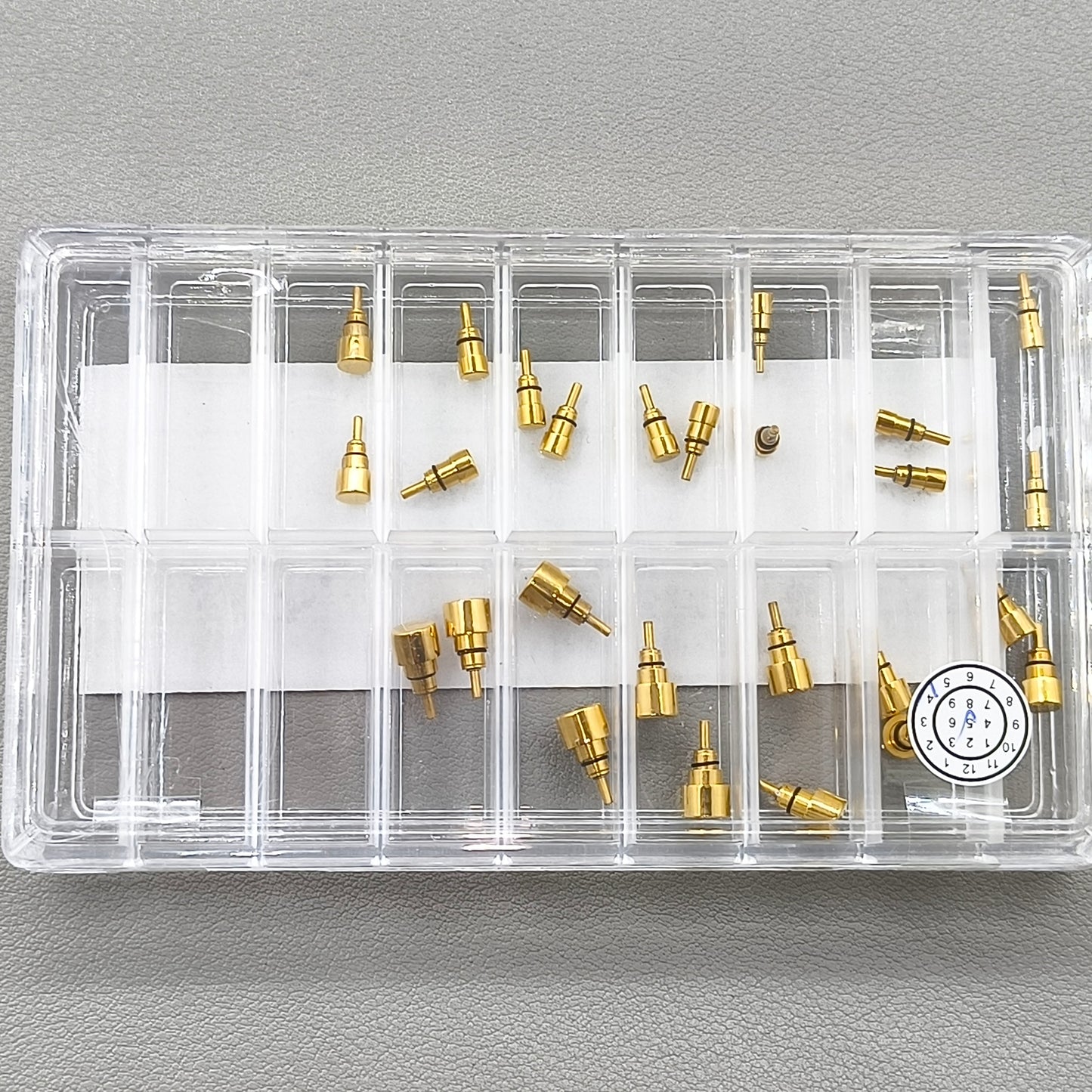 26 PIECES 13 Sizes Golden Watch Stainless Steel Classical Pusher Drive in Type