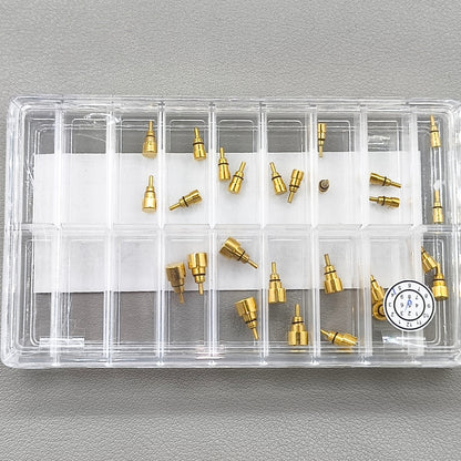 26 PIECES 13 Sizes Golden Watch Stainless Steel Classical Pusher Drive in Type