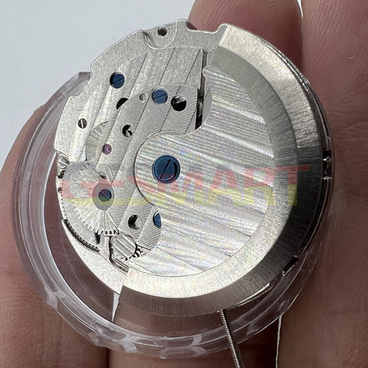 LB06 automatic watch with mechanical movement, 3 subdials, date at 3, day at 9.