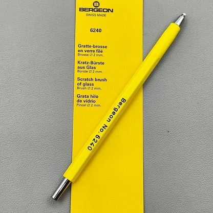 Swiss Bergeon 6240 Glass Fibre Scratch Brush of Glass Pencil Length:125mm
