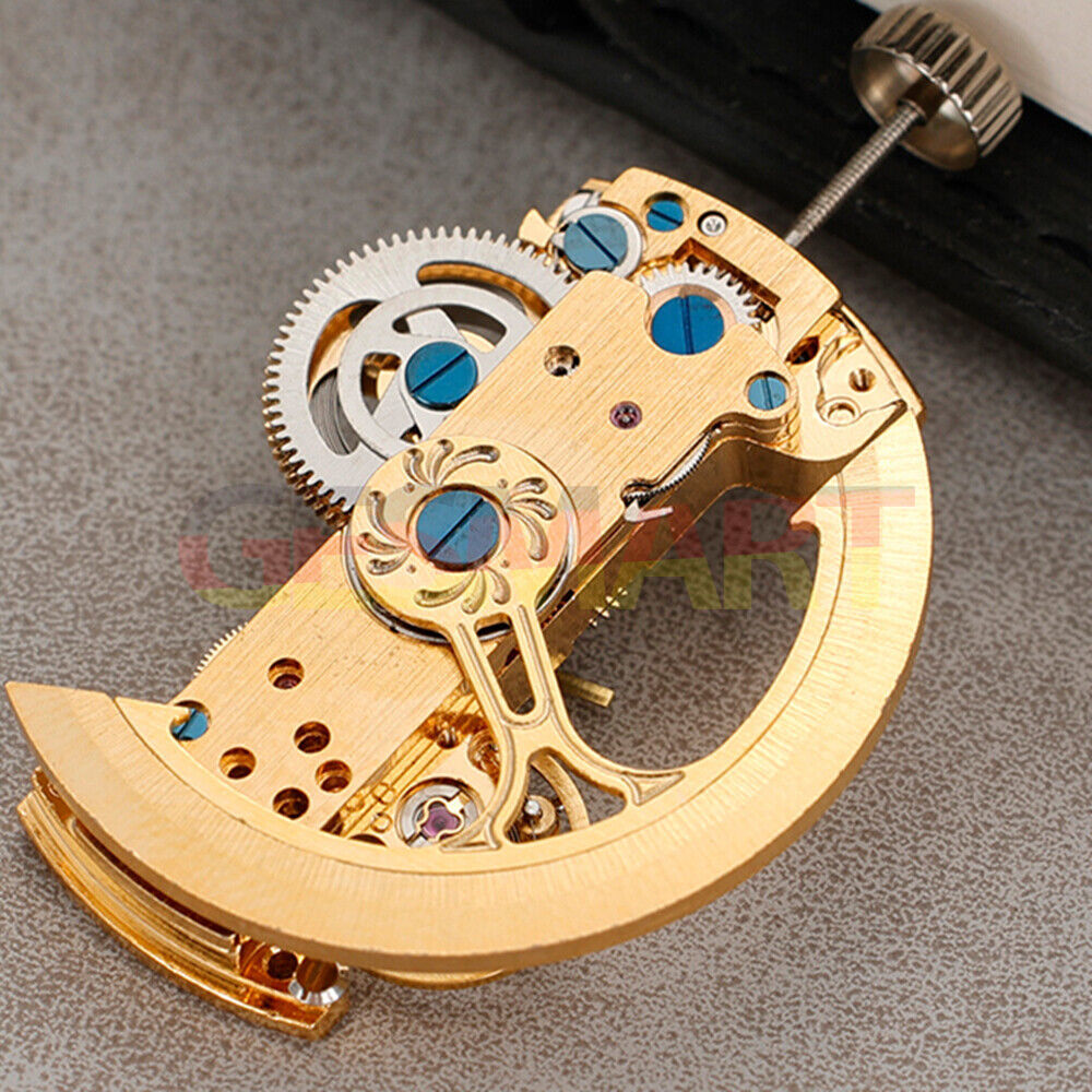 LG0808 Asian watch movement featuring hollow rectangle balance wheel for automatic mechanical watches, precision craftsmanship by LG.