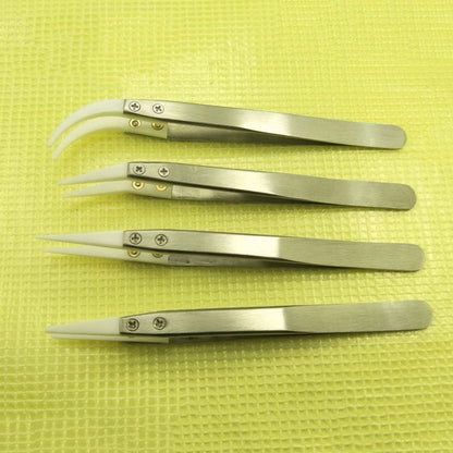 Zirconium ceramic tweezer, acid and alkali resistant, high-temp, anti-static for precise watch accessory handling