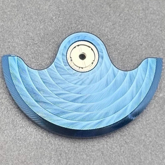 Modified Blue Ripple Rotor Oscillating Weight for NH35 NH36 Movement