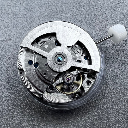 China Automatic mechanical watch with black dial and small seconds at 9 o?clock, precise timekeeping.