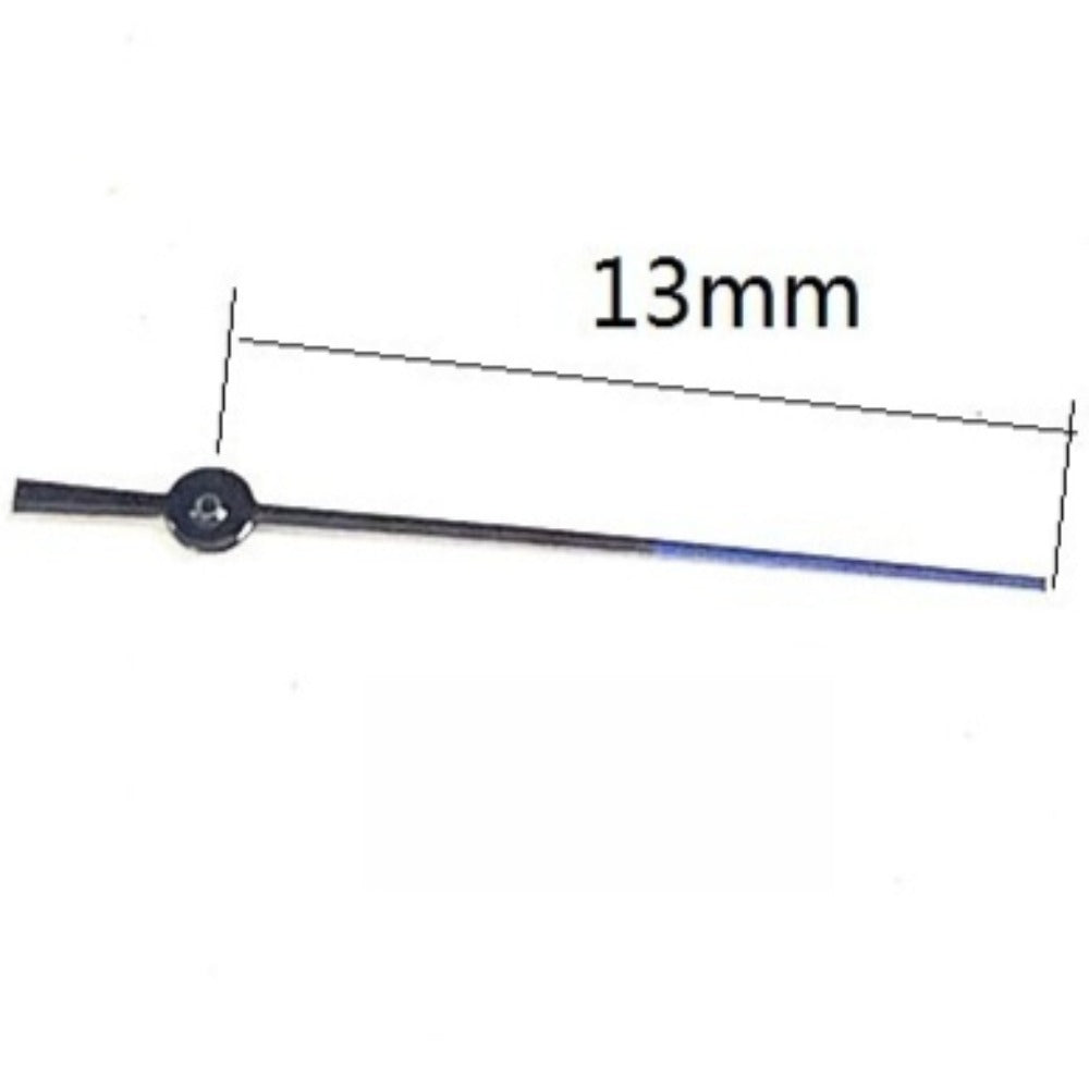 Set of 3 blue and black 13mm second hands by Miyota for FS00, FS01, FS10 watch movements