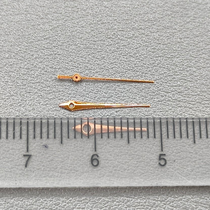 2 Sets/Pack Rose Golden Trim Watch Hands for Miyota 2035 Quartz Movement