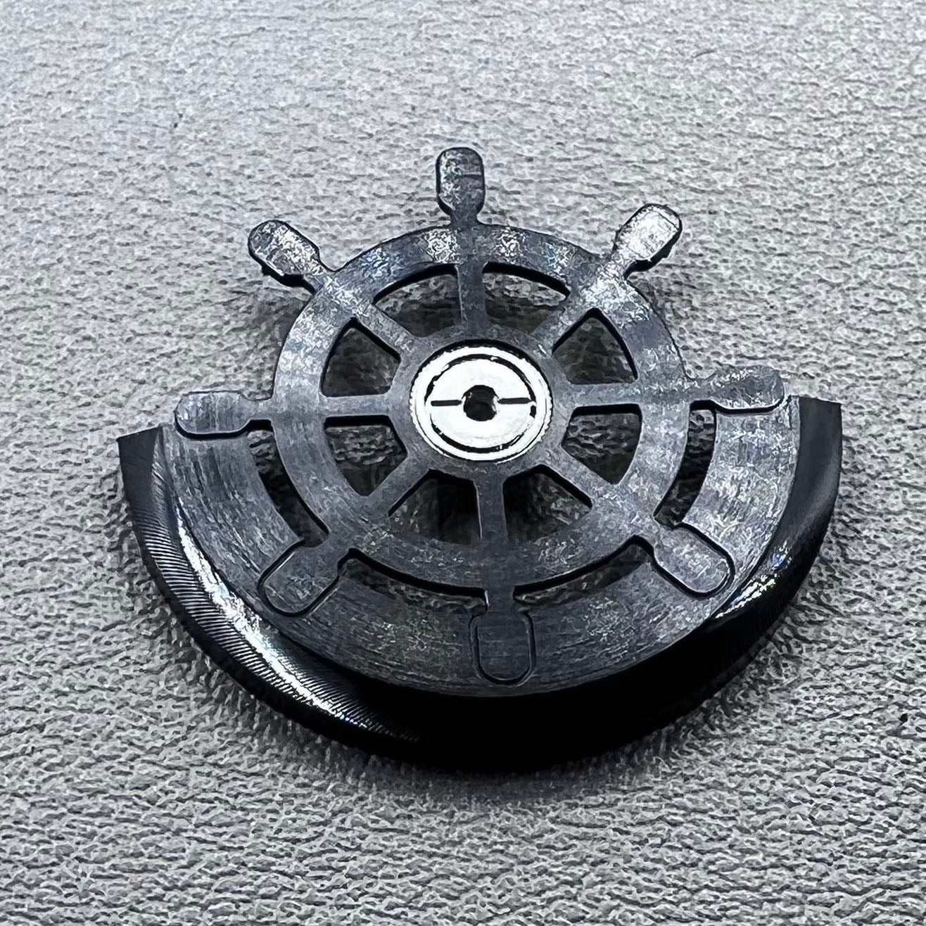 Modified Rudder Rotor Dark Black Oscillating Weight for NH35 NH36 Movement