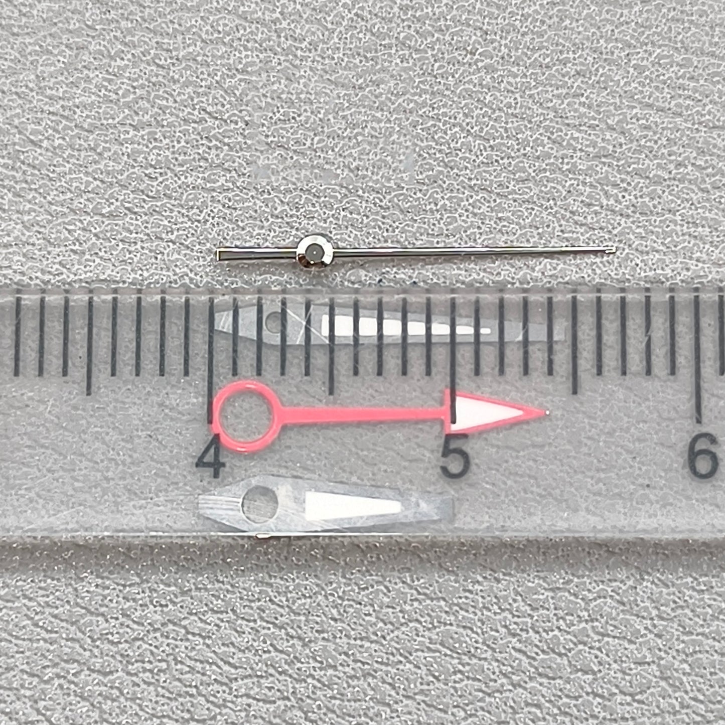 NH34 GMT GS 4Pins Green Luminous Silver Red Watch Hands for NH35 NH34A 4R34