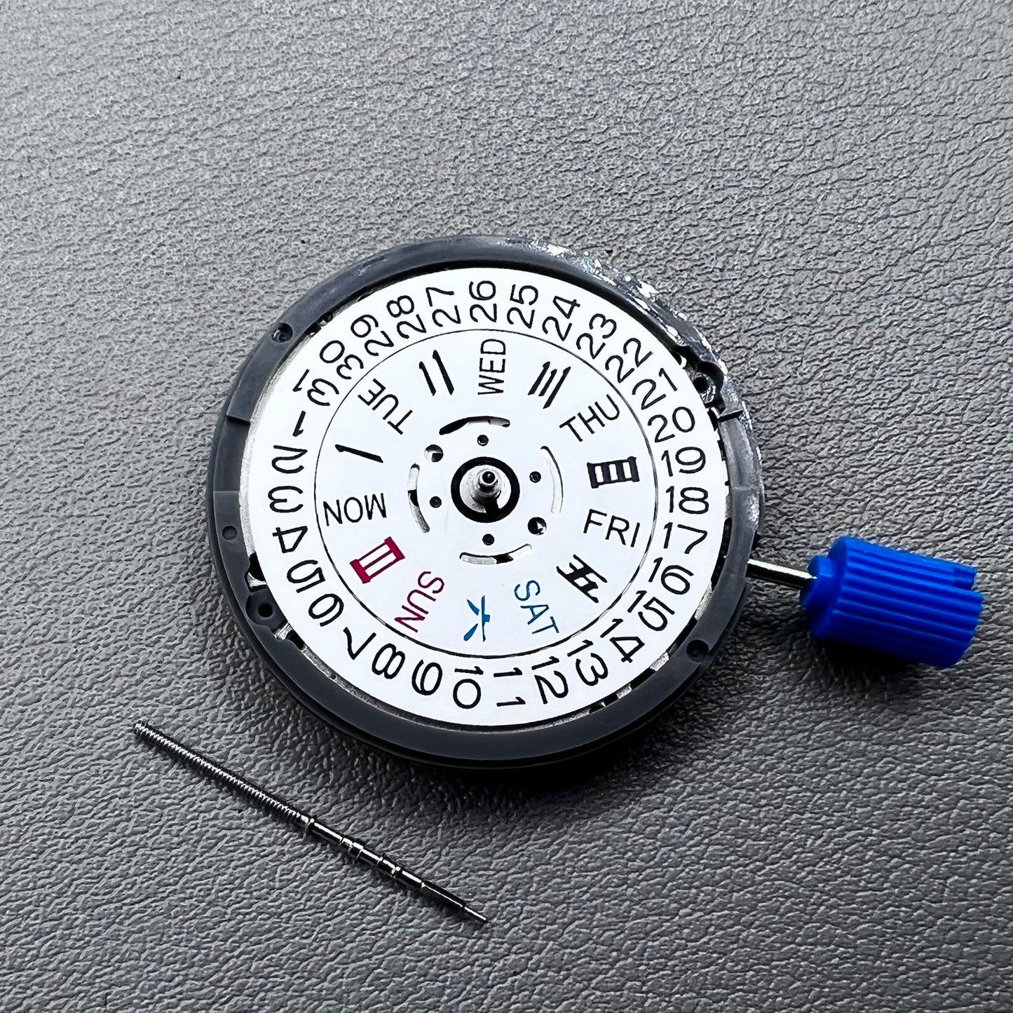 Seiko NH36A Movement White Disk Chinese+English Font Week Crown@3.8