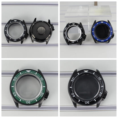 38mm Ceramic Bezel Watch Case For Nh35 Nh36 4R36 For Mod Skx Sapphire Glass