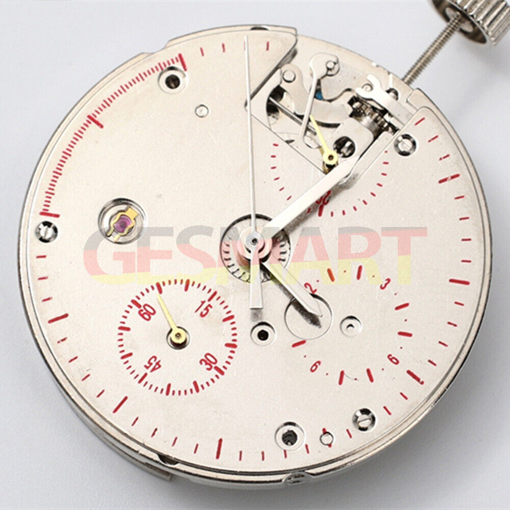 Tianjin Seagull ST1940 automatic watch movement showcasing small second dial and precision craftsmanship.