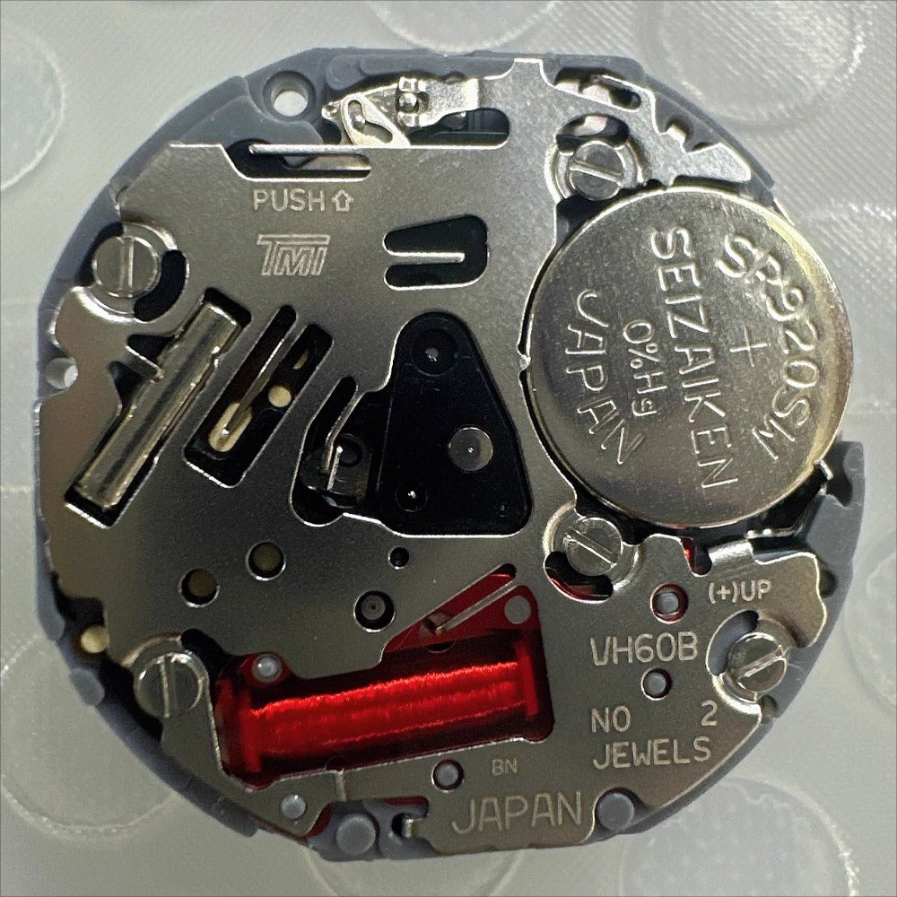 Japan Made VH60B VH60 Quartz Movement 3 Hands Small Second At 6 Watch Part