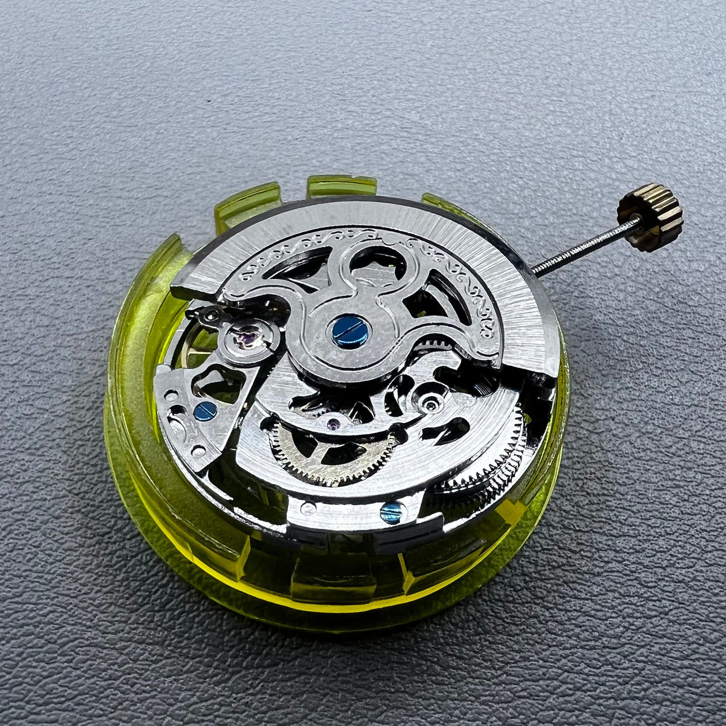 China 2813 Silver Hollow Automatic Mechanical Movement Fit for 8205 8200