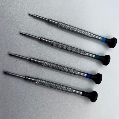 Swiss Bergeon 30081-HEX-P04 Hex Blade Screwdrivers Set of 4
