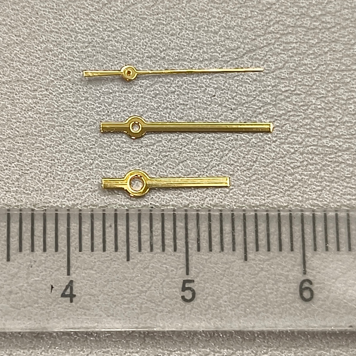 2 Sets No Lume Golden Polished Watch Hands Set for Ronda 515 Movement