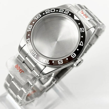 39MM Bezel Domed Sapphire Crystal Case for NH34 NH35 NH36 NH38 ETA 2824 PT5000