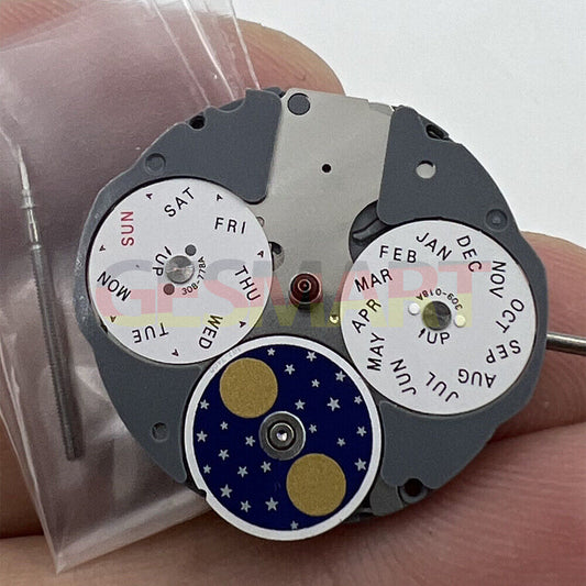 Miyota 6P80 quartz watch movement for precise repair, compatible with model 6380, reliable brand quality.