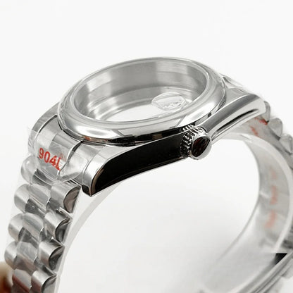 36MM/40MM Round Bezel Watch Case Sapphire Crystal for NH34 NH35 NH36 ETA2824