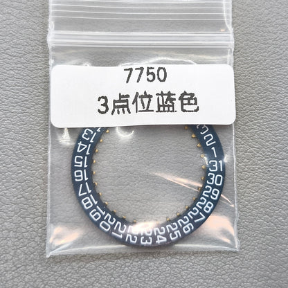 Dark Blue+White Font Watch Date Disk Wheel Date Wheel for Dandong 7770 Date@3