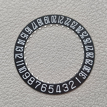 Replacement Black Date Disk Wheel Date Wheel for Miyota 9015 Movement Date@6