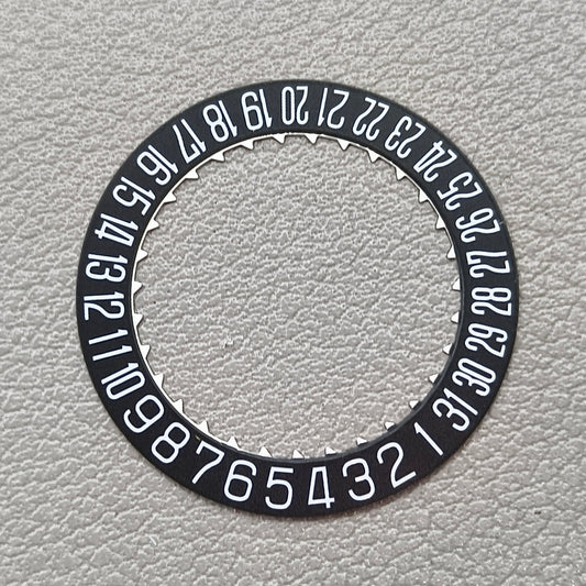 Replacement Black Date Disk Wheel Date Wheel for Miyota 9015 Movement Date@6