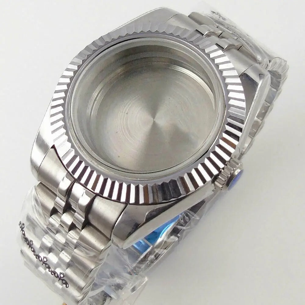 36mm 39mm Flat Sapphire Glass Watch Case Fit Datejust NH35 NH36 ETA 2824 PT5000