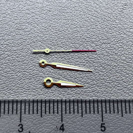 2 Sets Golden Trim Lume Watch Hands for Miyota 2035 Watch Quartz Movement