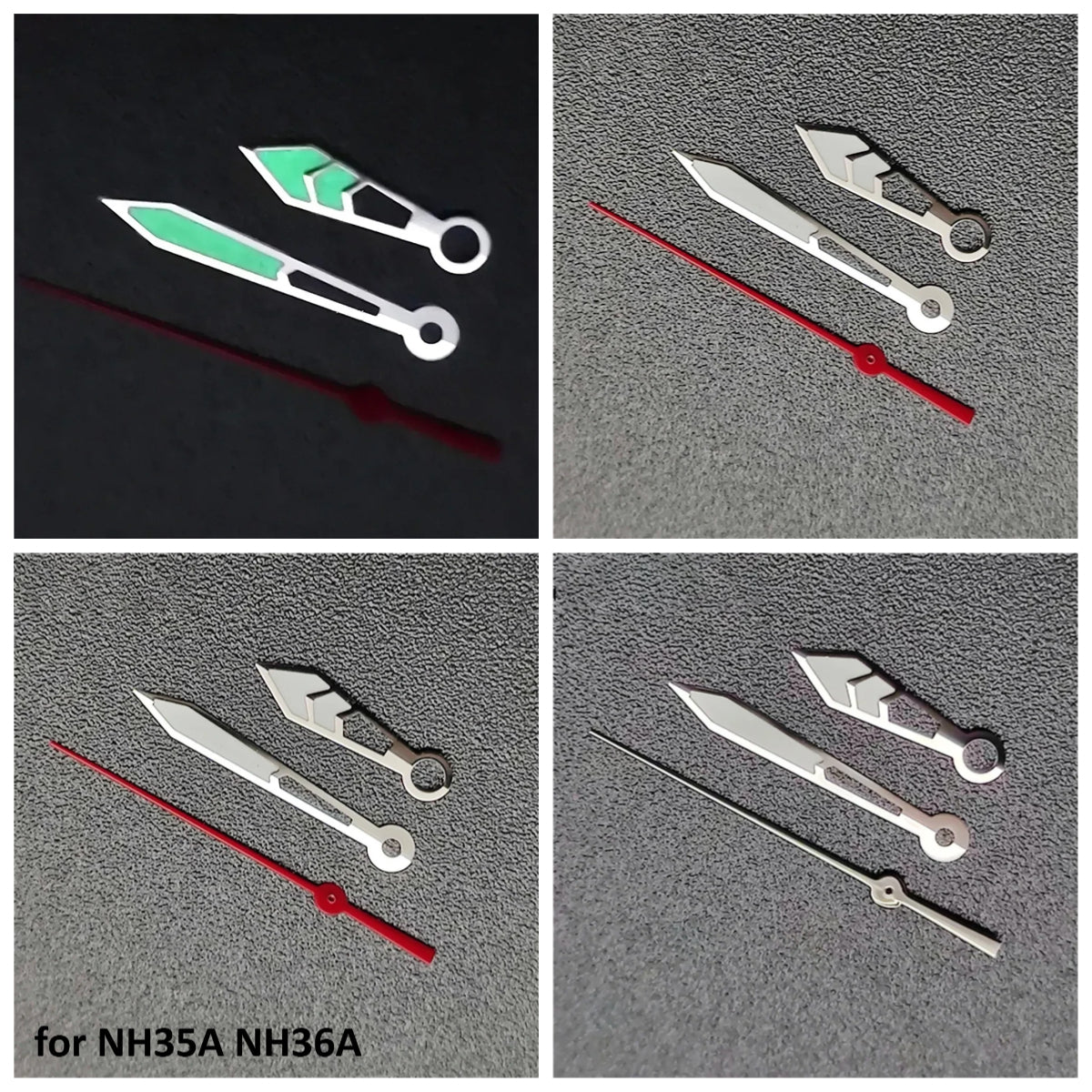 Green Luminous Watch Hands for NH35 NH36 NH35A NH36A 4R 7S Mechanical Movement