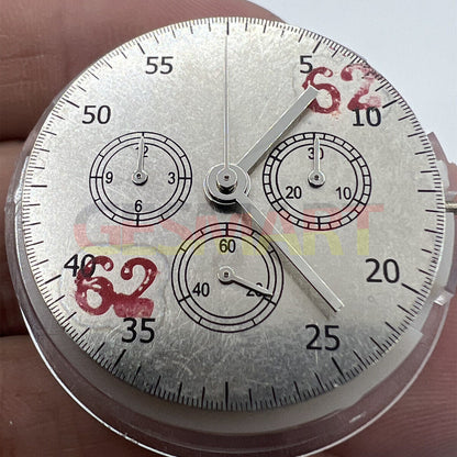 Asiatisches 7750 Automatisches Chronographenwerk @3 @6 @9 ETA 7753 Konfiguration