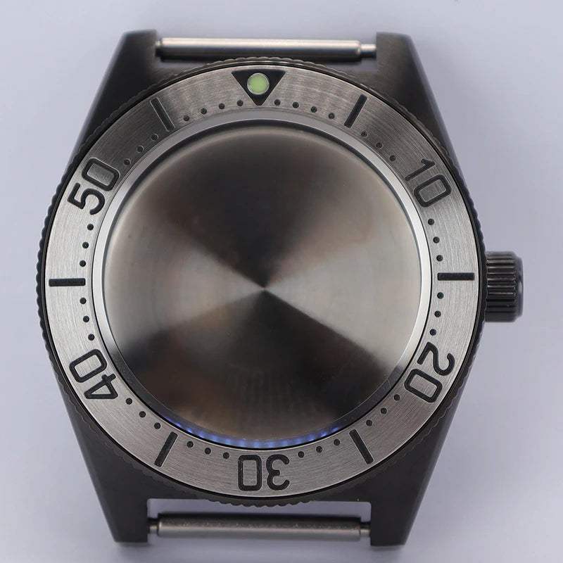 40mm Diver Watch Case Sapphire Glass with Bezel For NH35 NH36 NH34 NH38 4R36
