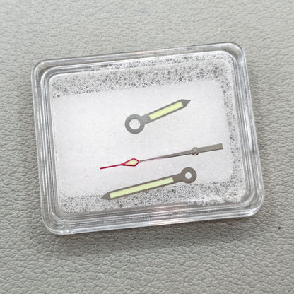 Silver Trim Green Lume Arrow Shape Watch Hands for NH35 NH36 7S26 NH70
