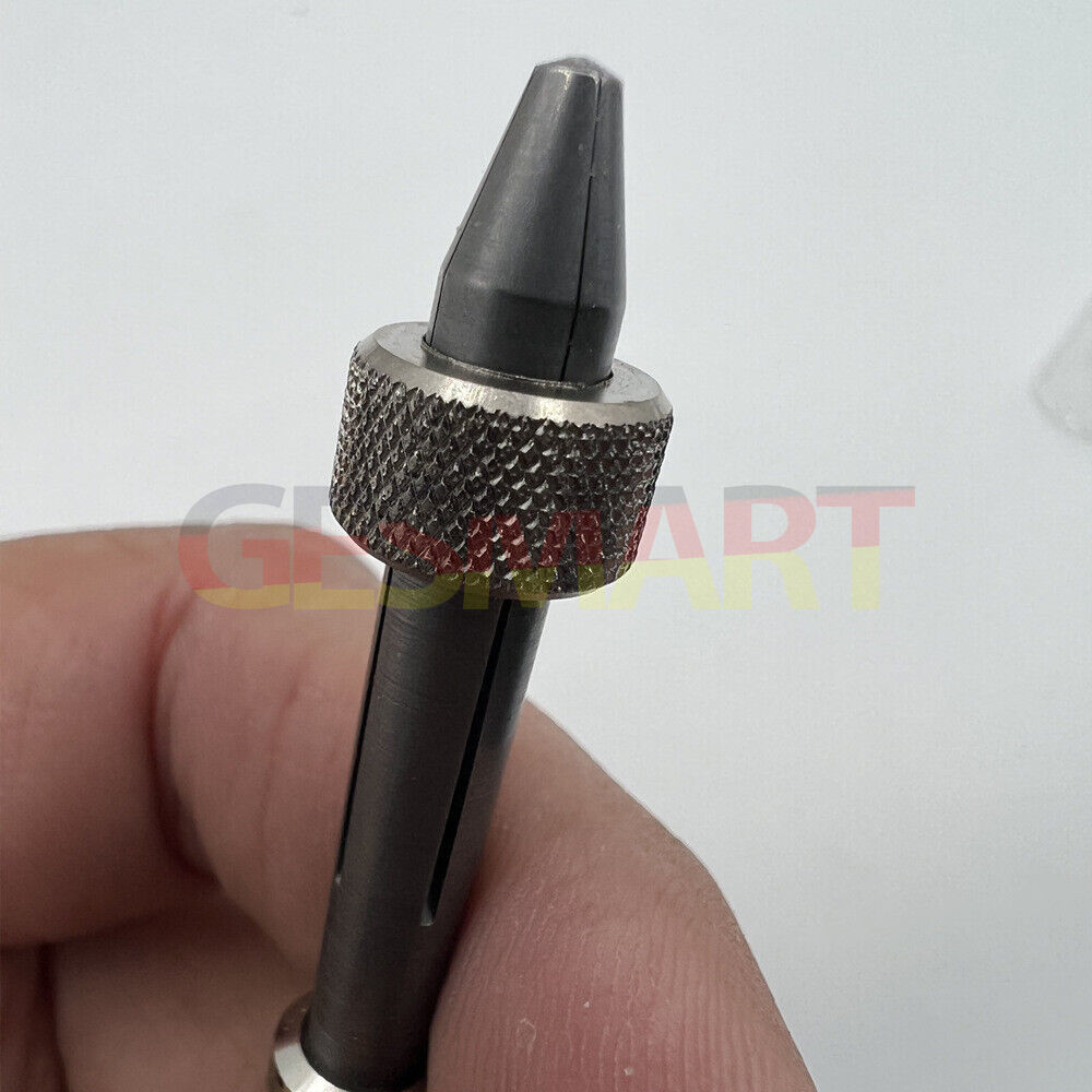 Bergeon 30432 pin vice with slide lock, securely holding drills and broaches for precise watch repair.