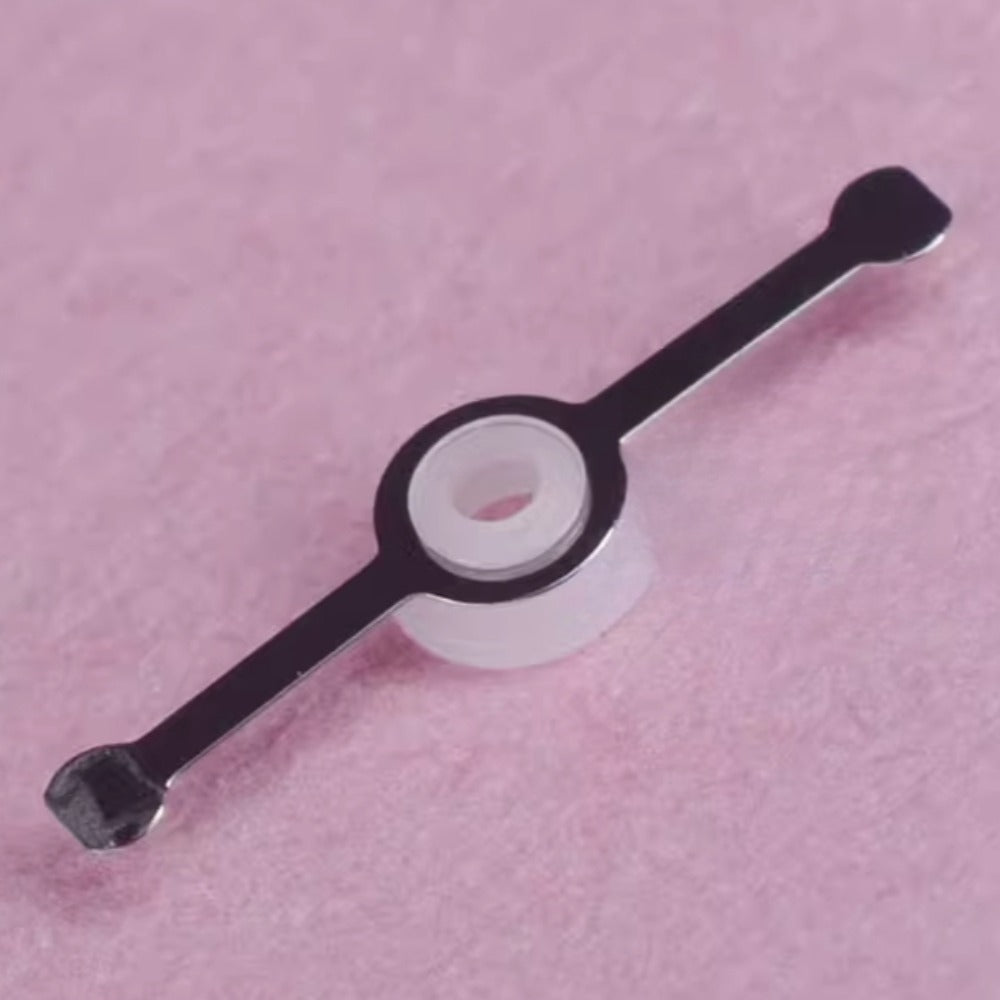 Timing second wheel spring for ETA7750 series watch movement, precise repair part for watchmakers.