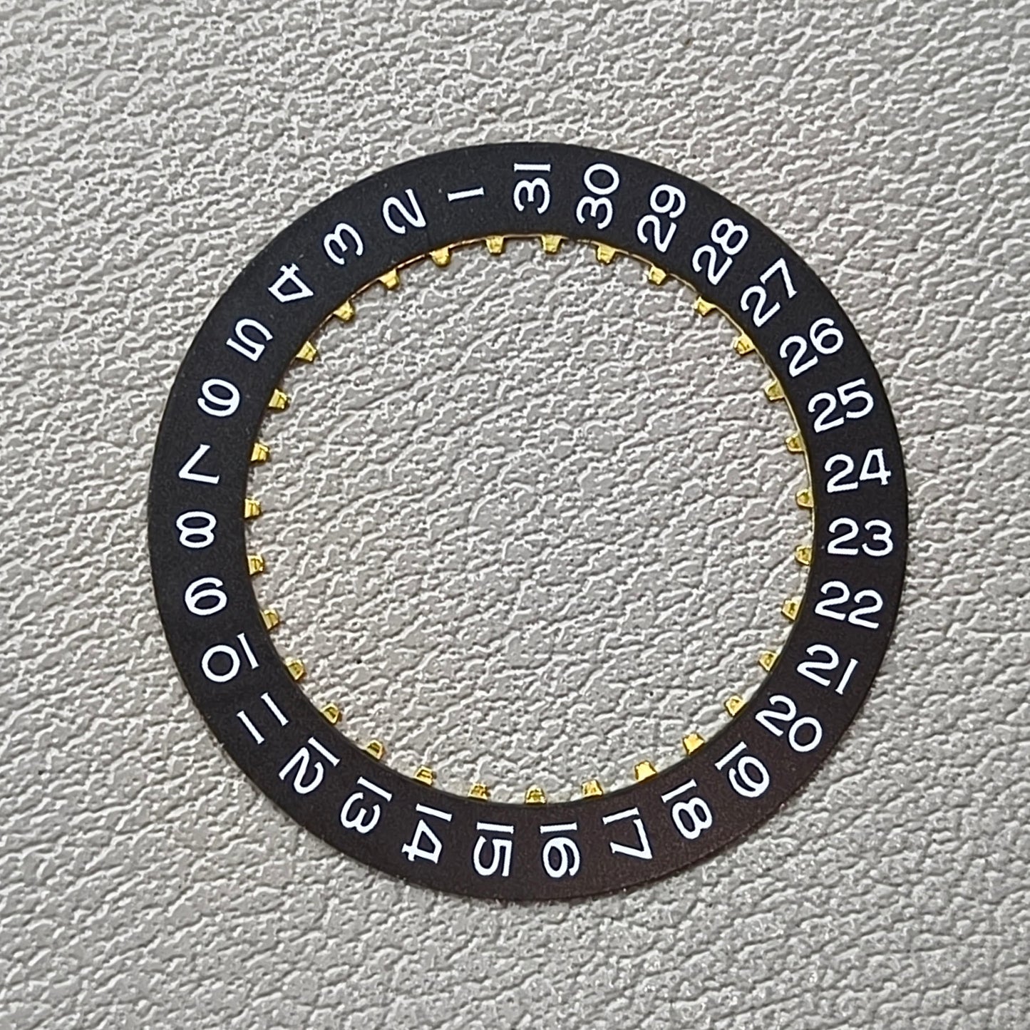 Black Date Wheel Overlay Generic for ETA 2824 Movement Date@3