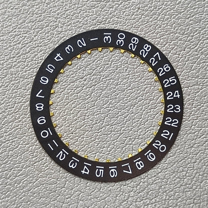 Black Date Wheel Overlay Generic for ETA 2824 Movement Date@3