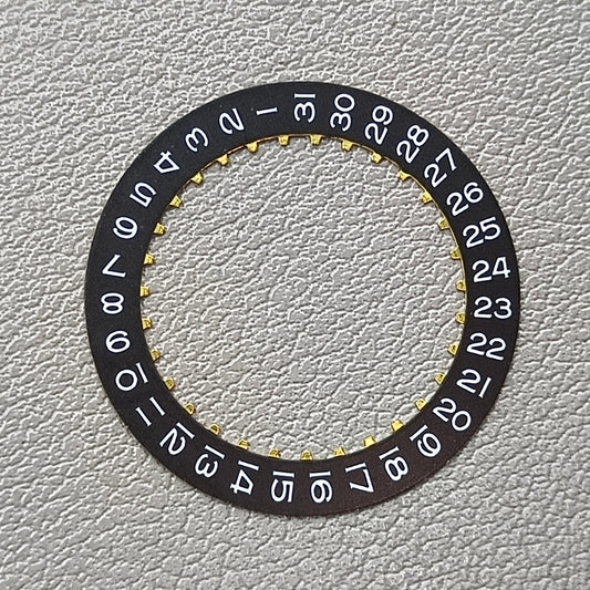 Black Date Wheel Overlay Generic for ETA 2824 Movement Date@3
