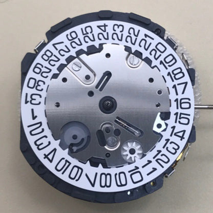 Hattori VR32 Japan quartz chronograph watch movement for precise timekeeping and durability.