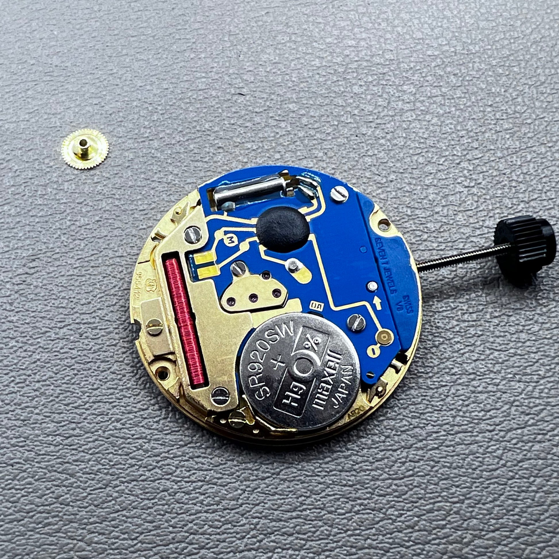 Swiss ETA 955.412 quartz watch movement with 3 hands, compatible replacements 955.411, 955.414, F05.111 by ETA