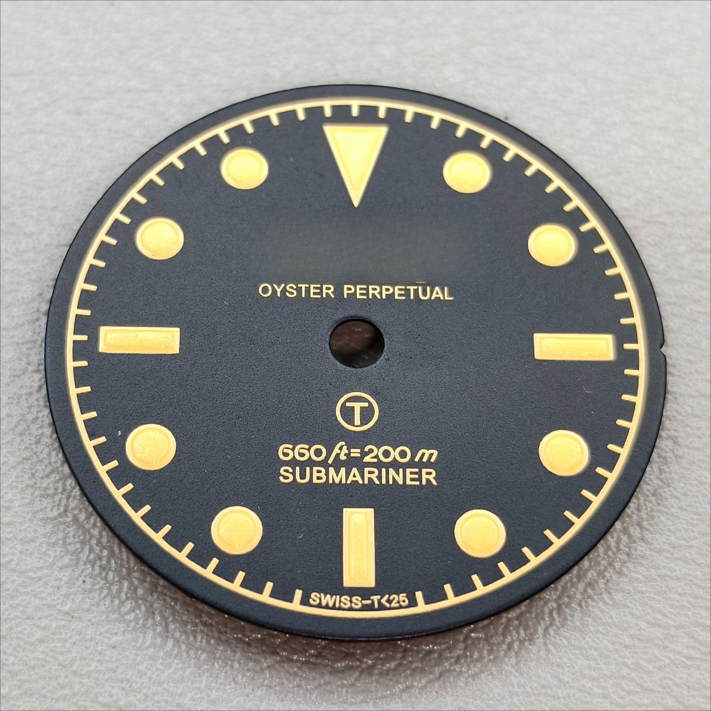 watch dial with R logo