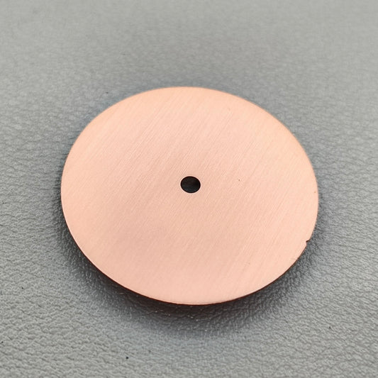 Modified Solid Pink 28.5mm Watch Dial No Lume Metal for NH36 NH35 Movement