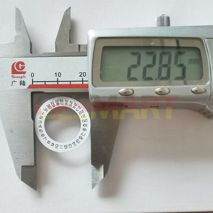 Date disk wheel overlay for watch movement 2813 8215 2836 with date display at 9 o?clock.