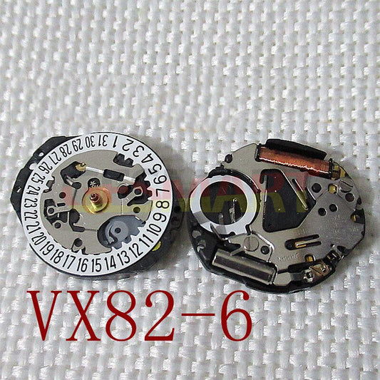 Japan Made Hattori Epson VX82 quartz watch movement with stem, precise timekeeping for watch accessories