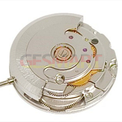 Silver watch accessory featuring China-made ETA 2671 automatic mechanical movement with date display at 3 o'clock.